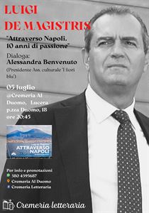 De Magistris alla Cremeria Letteraria presenta 'Attraverso Napoli - 10 anni di passione'