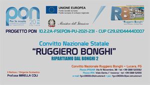 Convitto 'Ruggiero Bonghi' Lucera: 'Ripartiamo dal Bonghi 2' 