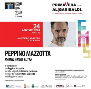 Fabrizio Gifuni con Peppino Mazzotta a Lucera